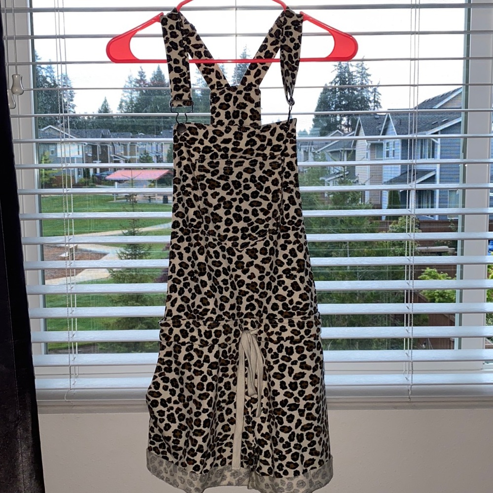 Leopard Cotton Overalls